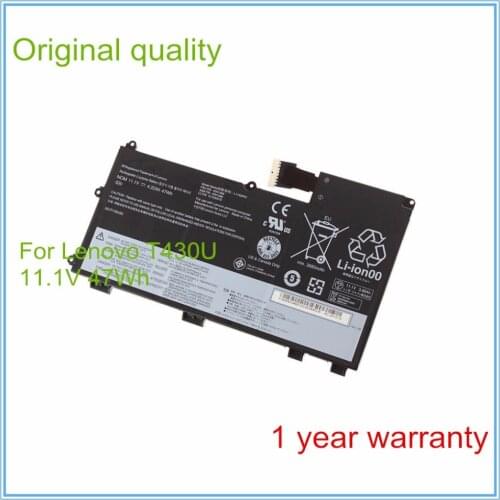 Original laptop battery for T430U V490U V590U batteries 45N1090 45N1091 L12N3P51