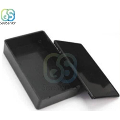 DIY Plastic Electronic Project Box Enclosure Instrument Case Accessories Tool Box 100x60x25mm Black