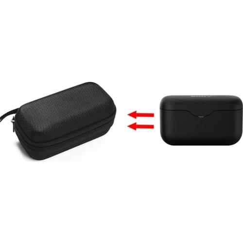 Portable Storage Bag for Sony WF-H800 h.ear in 3 Wireless Bluetooth Earphone Protective Case Cable Charger Storage Pouch