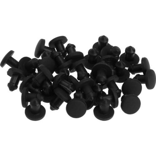 40Pcs Rubber Stoppers 2.5mm High Temperature Resistant Solid Rubber Plug Stopper Paint Protection Round Insert Plug Stoppers