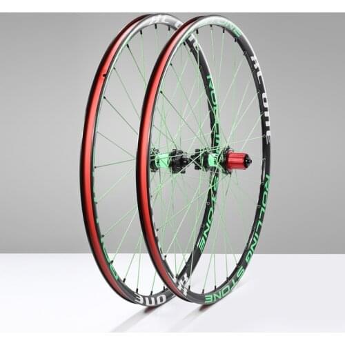 Rolling Stone XC 650B 27.5 MTB DISC Wheelset 8/9/10s MTB bike wheel 10speed wheel 9mm /10mm, or 15mm, 142mm GREEN color