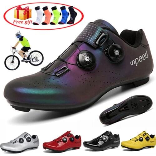 Luminous Road Cycling Shoes Mens MTB Shoes Self-locking Riding Bike Shoes Ultralight Bicycle Sneakers Women zapatillas ciclismo