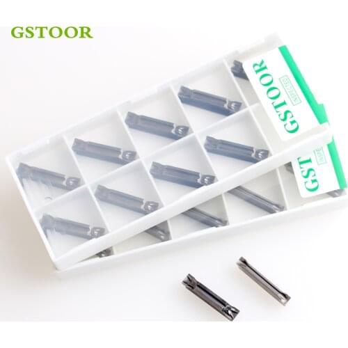 10PCS MGMN200-C MGMN300-C MGMN400-C GC3000 CNC Cermet Grooving Turning Tools Lathe Cutter Ceramic Slotting Blades Tool Parts