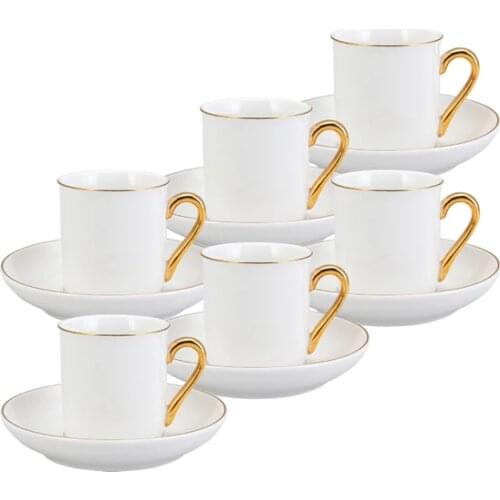 GREAT Emsan Royal Gold Set of 6 Coffee CupsFREE SHIPPING