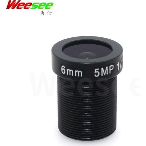 WS 6mm 5MP 1/2.5 F2.0 M12 Mount Board lens Fixed lens Security Accessories Optical CCTV LENS