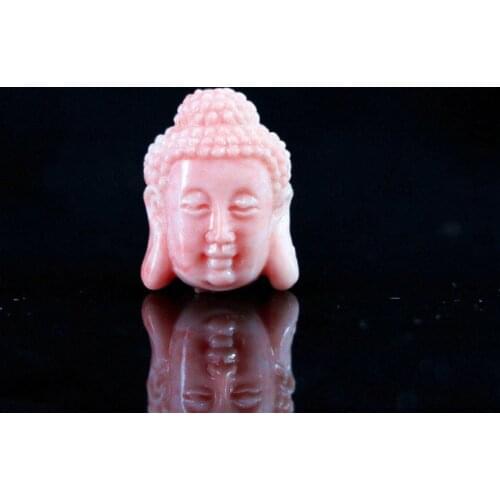 HOT Pink synthetic coral 15x19mm buddha accessories loose beads DIY jewelry 5pcs B921