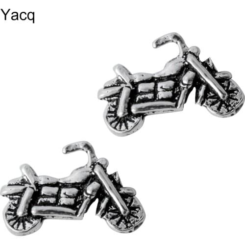925 Sterling silver Motorcycle stud earrings costume charm fashion jewelry gifts for women girls her dropshipping YCE36A