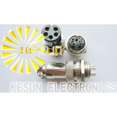 10pair Male & Female Diameter 16mm Wire Panel Connector GX16 5P GX16-5 M16 circular connector Socket Plug