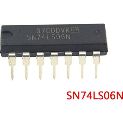 10PCS SN74LS06N DIP14 SN74LS06 DIP 74LS06N 74LS06 HD74LS06P new and original IC