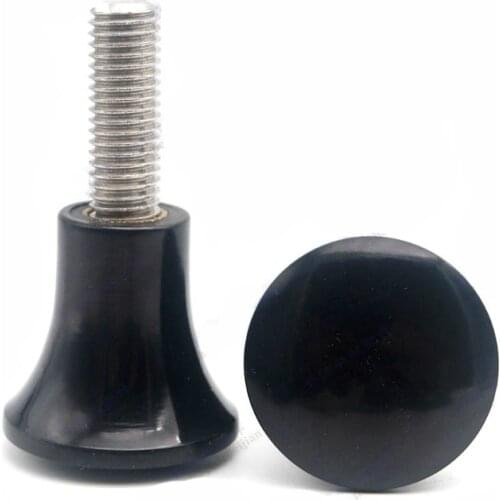 2pcs M8 mushroom bakelite grip hand screws bolts stainless steel handwheel knob handle arm hilt adjust screw bolt 10mm-80mm long