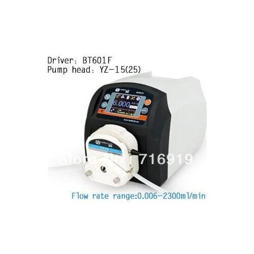 BT601F YT25 lab High Big Flow Precise Dispensing Intelligent Peristaltic Dosing Pump Water Liquid Industry Pump 0.17~2900ml/min