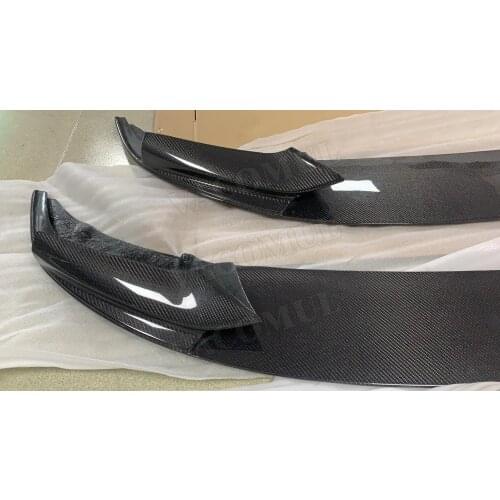 For F10 Carbon Fiber Front Bumper Lip Spoiler Chin Splitters Shovel for BMW 5 Series F10 520i 528i 530i 535i M-sport 2012-2018