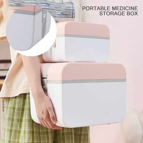 Home Medical Medicine Storage Box Multi-layer Compartment Medicine Box Portable Portable Medicine Sorting Storage Box
