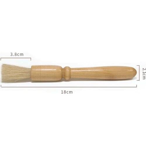 Wood Handle & Natural Bristles Coffee Machine Brush Machine Group Head Cleaning Kitchen Tools Coffee Grinder Brushes