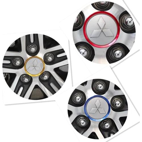 Car Styling Ring Wheel Hub Decoration Circle For Mitsubishi Airtrek ASX Delica D5 Endeavor Montero Outlander 2 3 XL Pajero 2 4