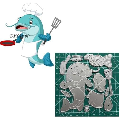 Fish Metal Cutting Dies For Scrapbooking Craft Die Cut Embossing Stencil Album PhotoNew Dies For 2021