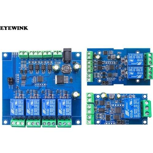 Modbus Relay Module 1/2/4Way RS485/TTL Communication Modbus-RTU Switch Signal Input Output With Anti-reverse Protection