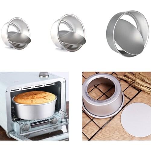 Best Round Cake Mold Set Aluminum Alloy Cake Pan Set Non Stick Baking Pans Cakes Mould Removable Bottom