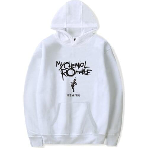 New MCRX Hoodies Men/Women white Parade Punk Emo Rock Hoodie Sweatshirt Fashion Autumn Winter Jacket Coat Oversize Clothes Tops
