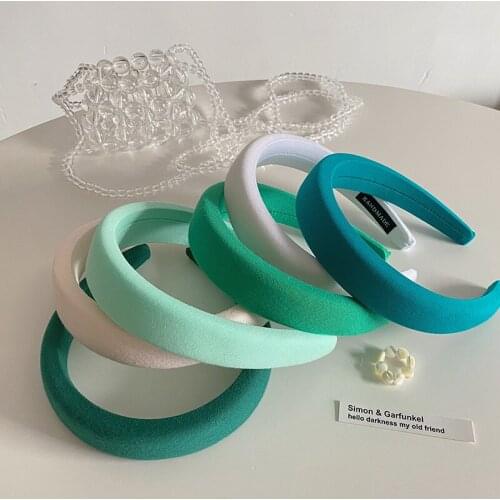 2021 New Retro Sponge Solid Color Hairband Headwrap Hair Accessories For Women Girls Elegant Korean Headwear Hair hoop Headband