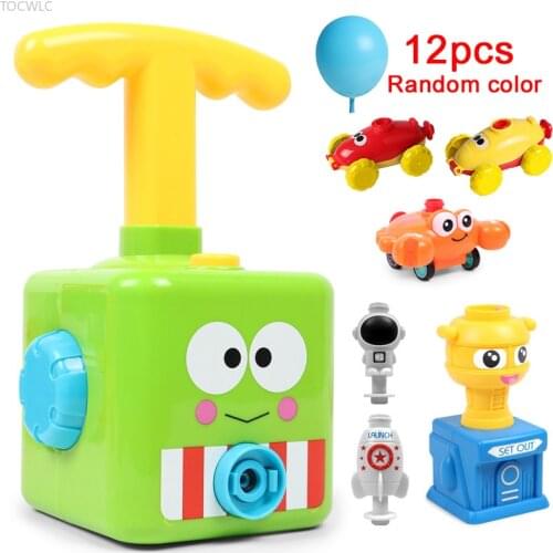 Educational Science Experiment Toy Inertial Power Balloon Car Toy Puzzle Fun Inertial Power Car Balloon Toys for Children Gifts