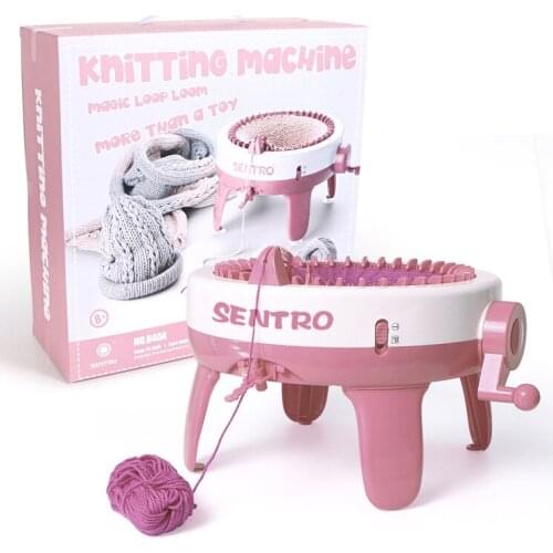 Christmas 40 Needle Knitting Machine Sewing Material Accessories Loom Needlework Kit Tools Circular To knit Weaving DIY Threader