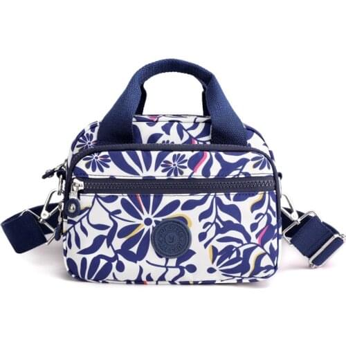 8 pattern 2021 Trend Nylon Womens small handbag Waterproof crossbody bags Multi Pockets shoulder bags High Quality bolso mujer