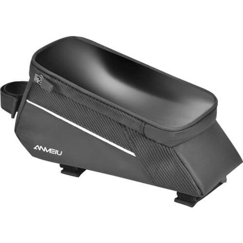 Bike Phone Top Tube Bag Bicycle Front Frame Handlebar Case with Waterproof Multifunction Portable Shoulder Bag Bike Accessories