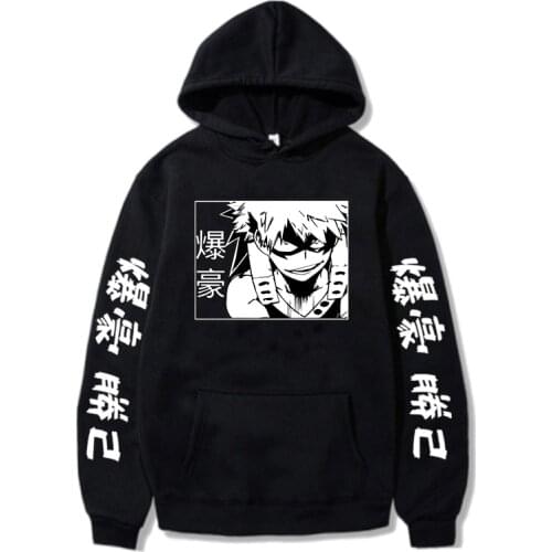 Women Hooded Sweatshirts Unisex Streetwear Couple Clothes Tops My Hero Academia Anime Hoodies for Teens Boys Girls Gifts