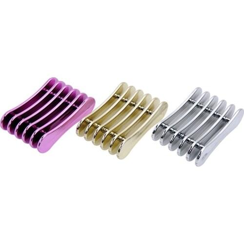 1PC 5 Grids Nail Art Pen Holder Electroplated Mini Manicure Nail Brushes Support Stand Holder Manicure Tools Care Accessories