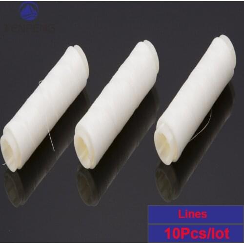 10 Pcs Invisible PJ Nylon High Tensile Elastic Thread Spool Polyester Bait Floating Line Sea Fishing Lure Tackle Accessories