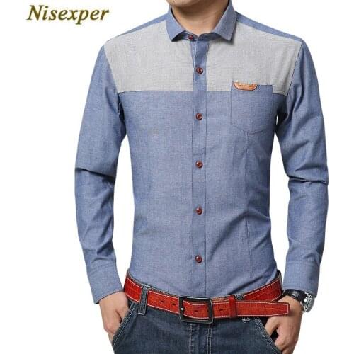 2020 New Men Fashion Long Sleeved Shirt Slim Fit Male Social Business Dress Shirt Brand Clothing Comfortable Plus Size 5XL