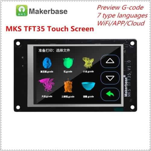 3d printer LCD MKS TFT35 V1.0 touch screen TFT3.5 display unit TFT monitor full color displayer tevo tarantula pro upgrade parts