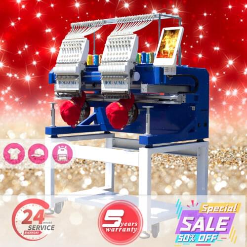 2 head 15 needle HOLiAUMA Hot HO1502H for Multi Function T-shirt Computerized embroidery machine for sale