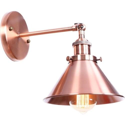 American Single head Adjust Bedside Wall Lamp Edison Loft Iron Wall Sconce Industrial Vintage LED Wall Light Lamparas Pared
