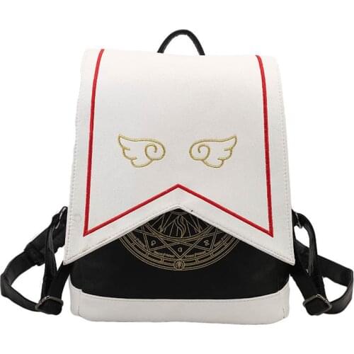 Anime Card Captor Sakura Cosplay Backpack Cartoon School Shoulder Bag Teentage Laptop Travel Rucksack Gift