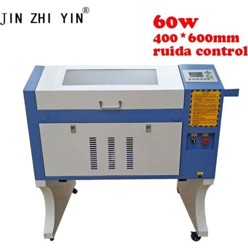 Ruida off-line 60W 4060 Laser Engraving 600*400mm Co2 Laser Cutting Machine with Honeycomb Specifical for Plywood/Acrylic/Wood