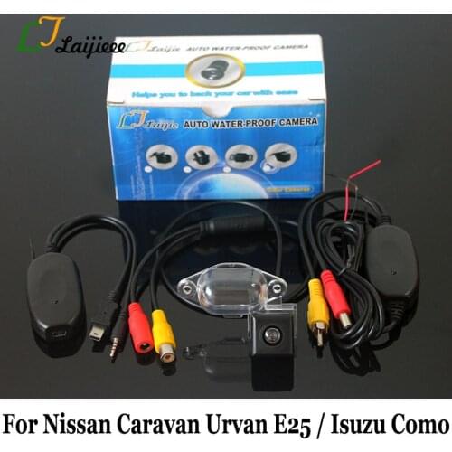 Wireless Rearview Camera For Nissan Caravan Urvan E25 / HD Wide Lens Angle / CCD Night Vision Rear View Camera For Isuzu Como