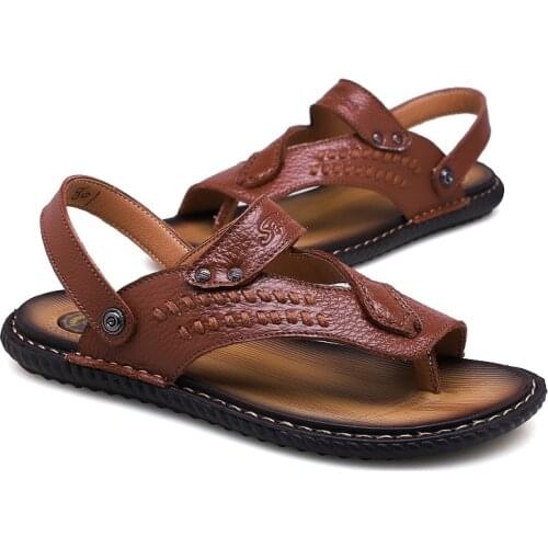 De deportivas couro sandals sandalias cuero for para hombre shoes sandalle uomo transpirables rubber herren rasteira da piel