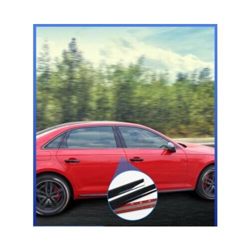 Car Styling Stainless Steel black Decorative Sequins For Audi A3 8V Sedan 2014-18 Car Full Window Trim Chrome Covers Chromium