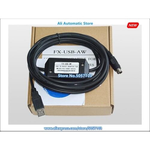 FX-USB-AW FX3UC FX3G FX3GA PLC Programming Cable Download Cable