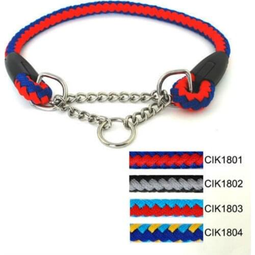 18mm Classic Pet Dog Knitting Choke Chain Collar (4 colors) 4pcs/lot CIK1801