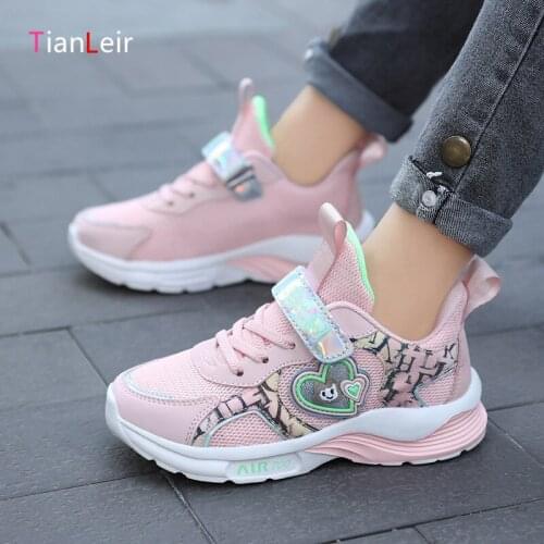 New Summer Kids Shoes Breathable Mesh Sports Shoes For Girls Fashion Casual Sneakers Girls Children Shoes Chaussure Enfant