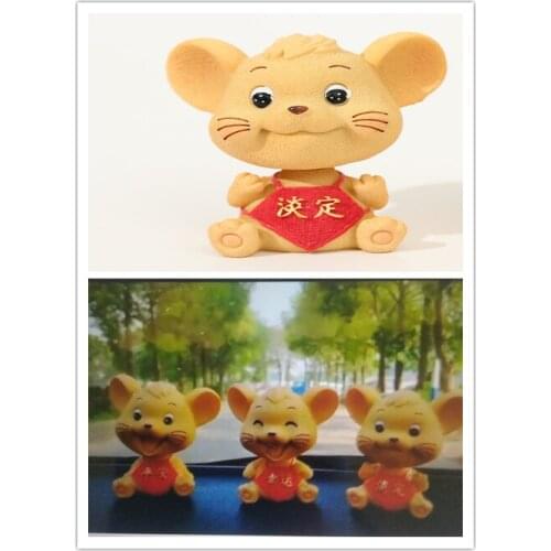 Shake head Little mouse decorate resin lovely shake head decorate gift car interior