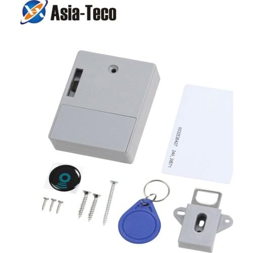Mini Intelligent electric induction door lock operation RFID cabinet lock furniture lock drawer lock RFID key