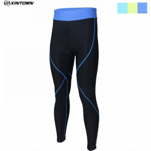 XINTOWN Mens Outdoor Breathable Ropa Ciclismo Sportswear Gel Pad Bicycle Cycling Pants Quick-dry Long Tight Pants