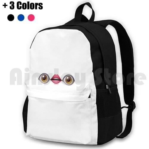 Eyes Mouth Outdoor Hiking Backpack Waterproof Camping Travel Eye Mouth Funny Memes Viral Comedy Cute Lashes Hair Me Lips