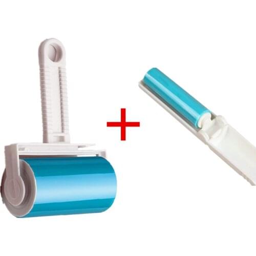 Portable washable dust remover drum Portable folding clothes sticky hair remover Pet Cat dog hair removal dust dust brush roll