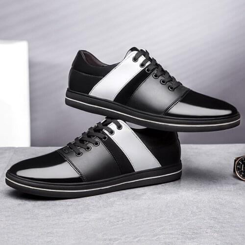 Leather causal cuero Mens wear mens masculino leisure sapato man informales male 2020 para for flat mens sapatos shoes spring