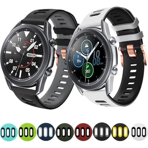 Sports Silicone Band for Samsung Galaxy Watch3 LTE Strap Watchband for Samsung Galaxy Watch 3 45mm 41mm Bracelet ремешок Correa